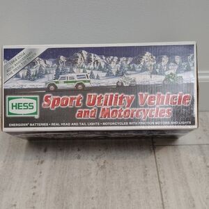 2004 Anniversary Edition - Hess Sport Utility Vehicle and Motorcycles Brand New